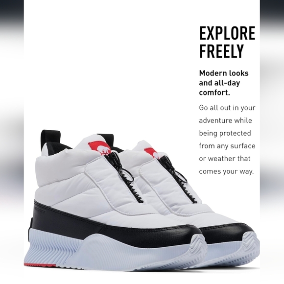 Sorel Women's Out 'N About Puffy Zip Waterproof Boot - Picture 1 of 10